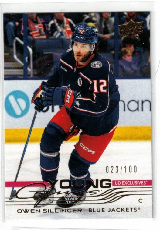 2025-26 UPPER DECK SERIES 1 OWEN SILLINGER YOUNG GUNS EXCLUSIVE /100 ROOKIE #227