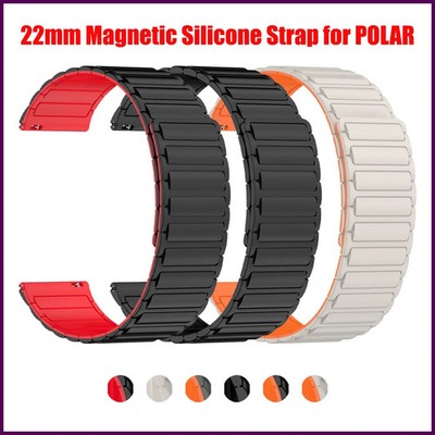 Magnetic Loop Band 22mm For POLAR Grit X2 Pro Titan/Grit X Pro Silicone Strap