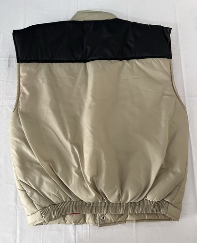 Vintage Continental Vest Mens Large Quilted Puffer Retro Sleeveless 80s Korea - Picture 6 of 6