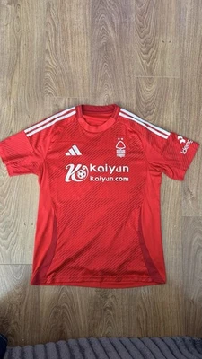 adidas Nottingham Forest Home Shirt Red Wood 11 Adults XL Short Sleeve - Image 1 of 3