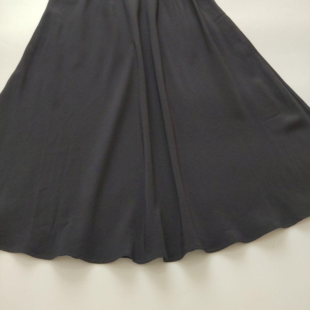 FENDI Silk Sleeveless Long Dress Black Size L Belt Detail Occasion Used From Jp thumbnail 21