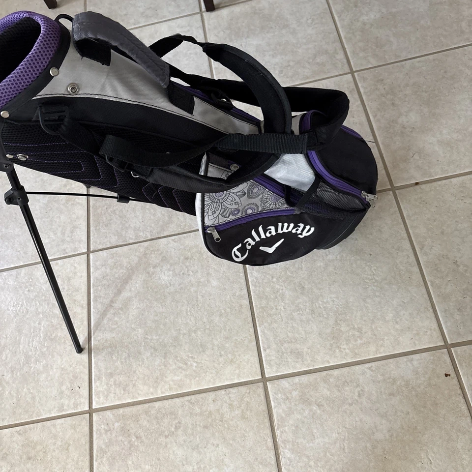 Callaway XJ Hot Jr. Golf Bag With Driver, 3 & 5 Woods And Sand Wedge RH Purple - Image 4 of 4