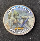 Colorized Kennedy Half Dollar D-Day Firing On Nazis Free Shipping