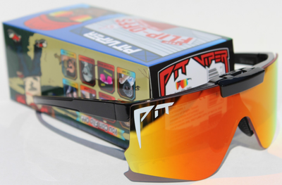 PIT VIPER The Exec Flip-Offs POLARIZED Sunglasses Black  display picture 1