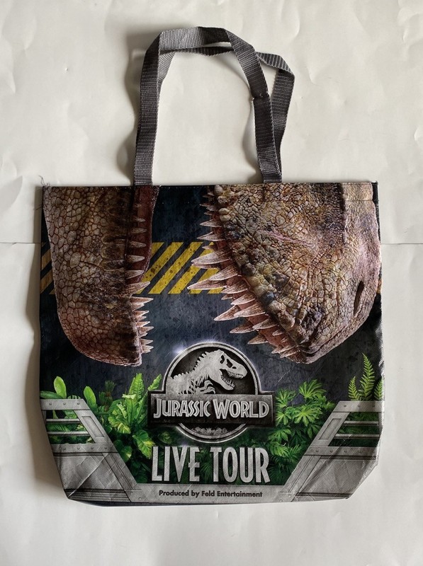 jurassic world live tour large tote bag
