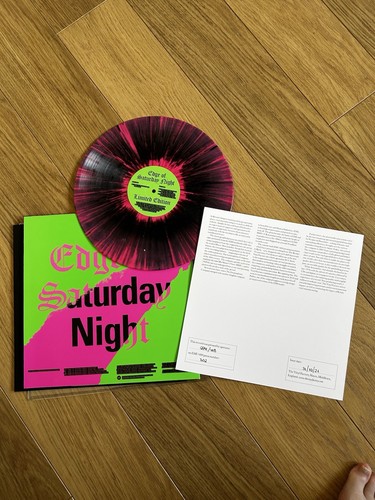 Kylie Minogue & Blessed Madonna 12” Splatter Edge Of Saturday Night No’d Cert - Picture 2 of 2
