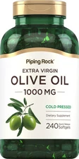 Olive Oil Supplement | 1000mg | 240 Softgels | Cold Pressed | by Piping Rock