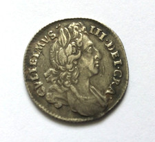 1696 William III Sixpence - high grade for year (1)