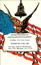 Antique Postcards Philadelphia Flea Market Pennsylvania 1983 Unposted Postcard