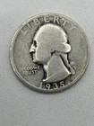 1935 Washington 90% Silver Quarter