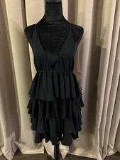 Alice and Olivia tiered dress with crisscross straps