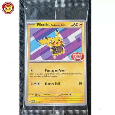 Lot 4 Pikachu Batik Complete Set 101 154 155 190 SV-P Pokemon