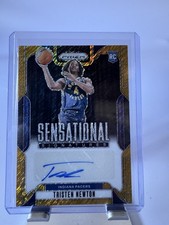 2024-25 Prizm Tristen Newton Gold Shimmer FOTL Sensational Auto Rookie RC 2/10