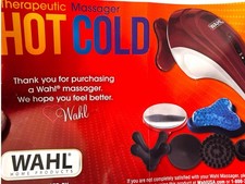 Wahl 4295 400 Masajeador Terapia Frío Caliente 7 Accesorios Estuche Manual Caja Abierta