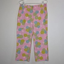 Vintage Lilly Pulitzer Pink Green Blue Sand Dollar Print Cotton Blend Pant 8