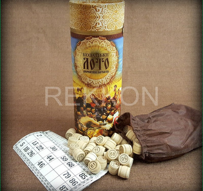 Cossack's LOTO Ukrainian Popular Old Game Bingo Wood Barrels Козацьке ЛОТО