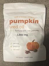 Pumpkin Seed Oil with Saw Palmetto, 3000mg Softgels 180 Count