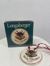 2000 Merry Christmas Basket Tie On - Longenberger 