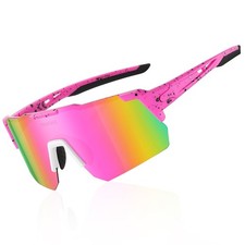 Sports Polarized Sunglasses, UV 400 Protection Running Glasses for Women, Men...