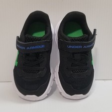 Under Armour Kids Toddlers Shoe Size 5 K Black Sneakers 3024637 Hook Loop