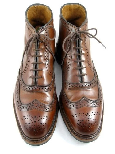 Allen Edmonds "MCALLISTER" Leather Cap-Toe Dress Boots 10.5 EEE Chili  (746N)