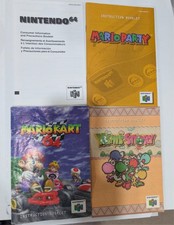 Nintendo 64 N64 Lot of 4 Manuals Mario Party, Yoshi's Story, Mario Kart 64