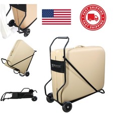 Effortless Transport Massage Table Cart with Large Wheels and Lightweight Frame