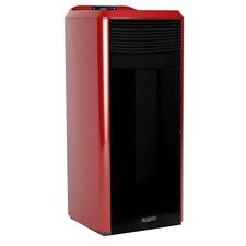 Stufa a pellet LAMINOX TINA 20 IDRO LUX BLACK LINE 20kW in acciaio e vetro scuro