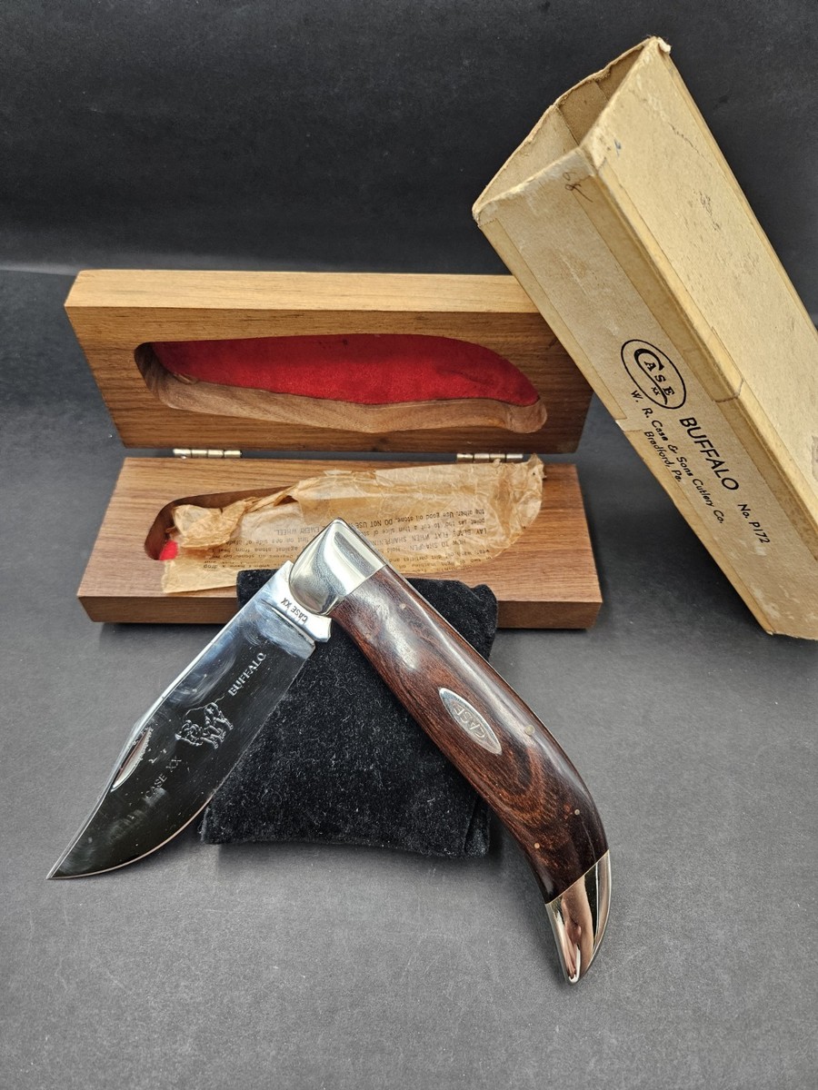 Case XX Buffalo P172 Knife WOODEN BOX & CARDBOARD BOX! | eBay