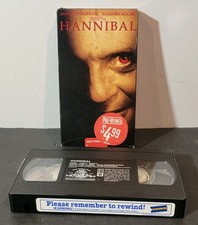 Hannibal VHS Tape 2001 Blockbuster Copy Suspense Cult Classic