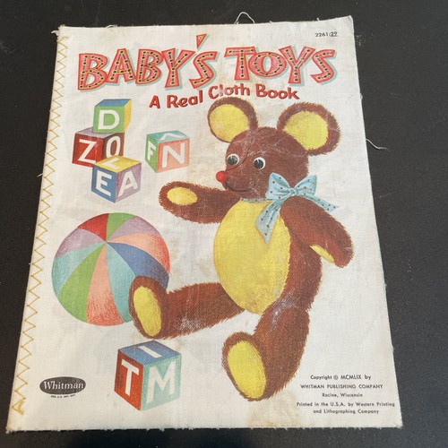 Baby’s Toys A Real Cloth Book Vintage Whitman