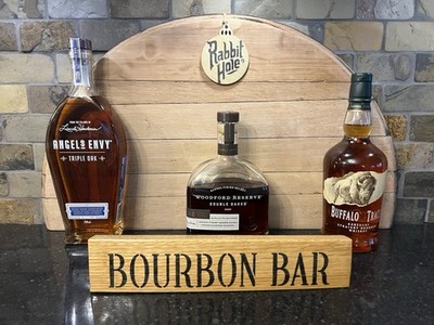 Bourbon Bar Bourbon Whiskey Barrel Stave Sign Gift Bar Or Desk Decor Price Each