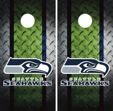Seattle Seahawks Cornhole Board Wrap Skin Decal Football Vinyl Sticker VZ29