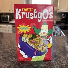 The Simpsons Frosted Krusty O’s Multi Grain Cereal Sealed Unopened Box 2007