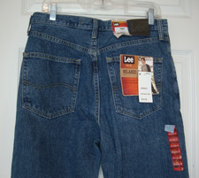 Vintage Lee Relaxed Fit Jeans 32 x 34 Blue Denim Medium Stone Wash New Deadstock