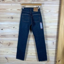 Levi's 501 Jeans Women 26x32 Dark Wash Straight Leg Button Fly Vintage Deadstock