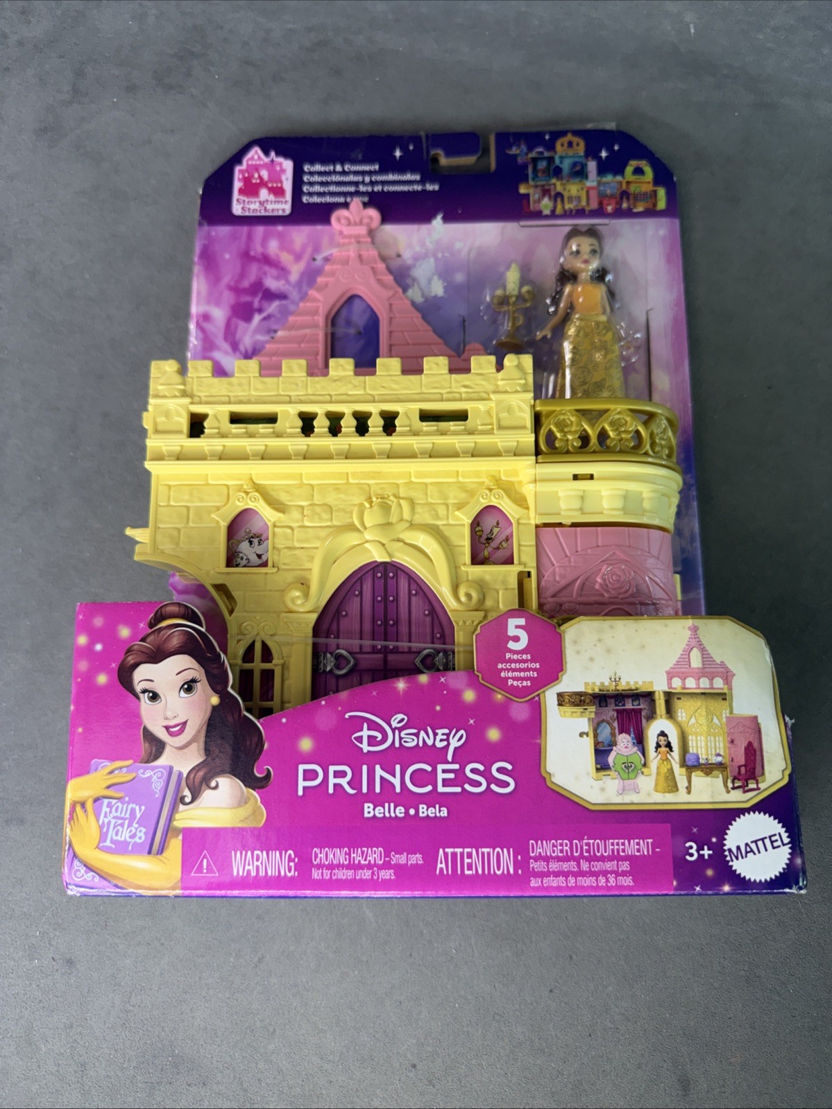 Disney Princess Toys Storytime Stackers Belle's Castle Stackable Doll House New