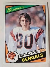 1984 Topps Football Card 37 Cris Collinsworth Cincinnati Bengals 