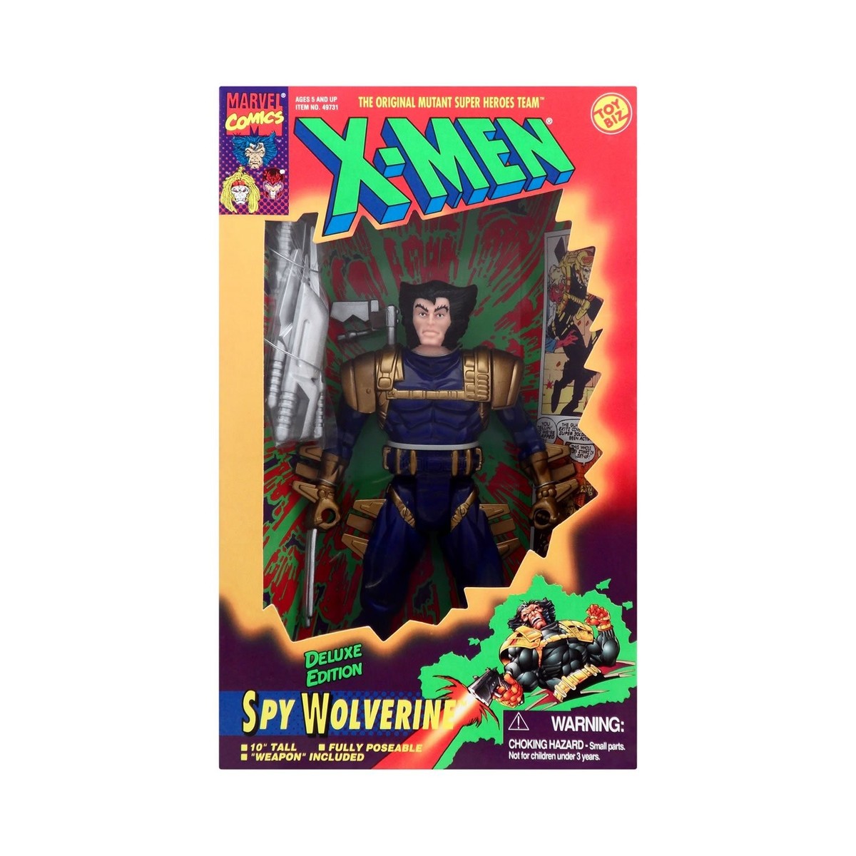 ToyBiz X-men Spy Wolverine 10 Inch Deluxe Edition Marvel