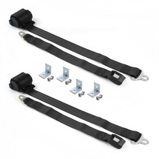 Vw Type 1 1968 - 1983 Standard 2pt Bk Seat Kit Wbrackets-2 Belts Vw Type 1 1968 - 1983 Standard 2pt Bk Seat Kit Wbrackets-2 Belts