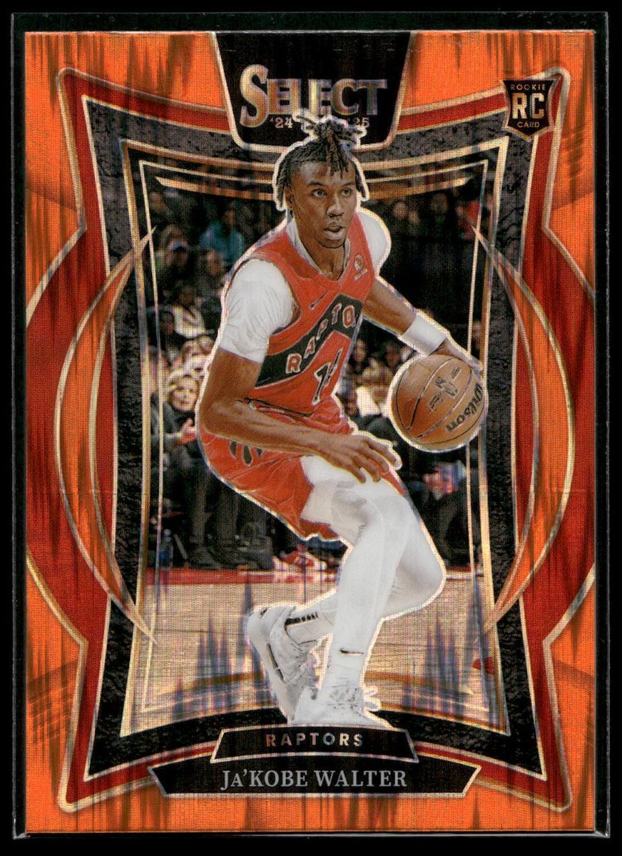 2024-25 Select Ja'Kobe Walter CONCOURSE ORANGE FLASH PRIZM SP