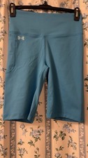 Under Armour Motion Women s Small 8 Bike Shorts Blue NWT