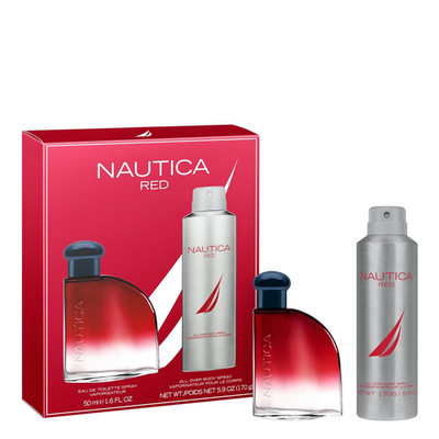 Color Red 1.6 Fl Oz EDT + 5.9 Oz Deodorizing Body Spray, Aromatic Fougere, Notes