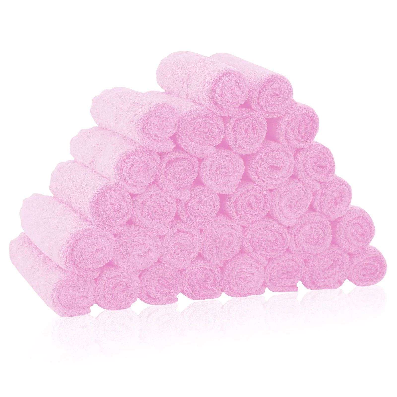 32 Pack Baby Washcloths - 10x10 Inch, Microfiber Baby Towel - Absorbent and S...