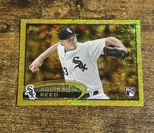2012 Topps #183 Addison Reed Gold Sparkle Rookie White Sox RC SSP