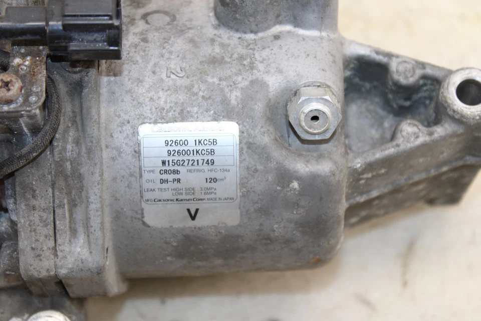 Nissan Juke 2011-2017 compresor de aire acondicionado 926001KC5B OEM LS47 Foto 3 de 4