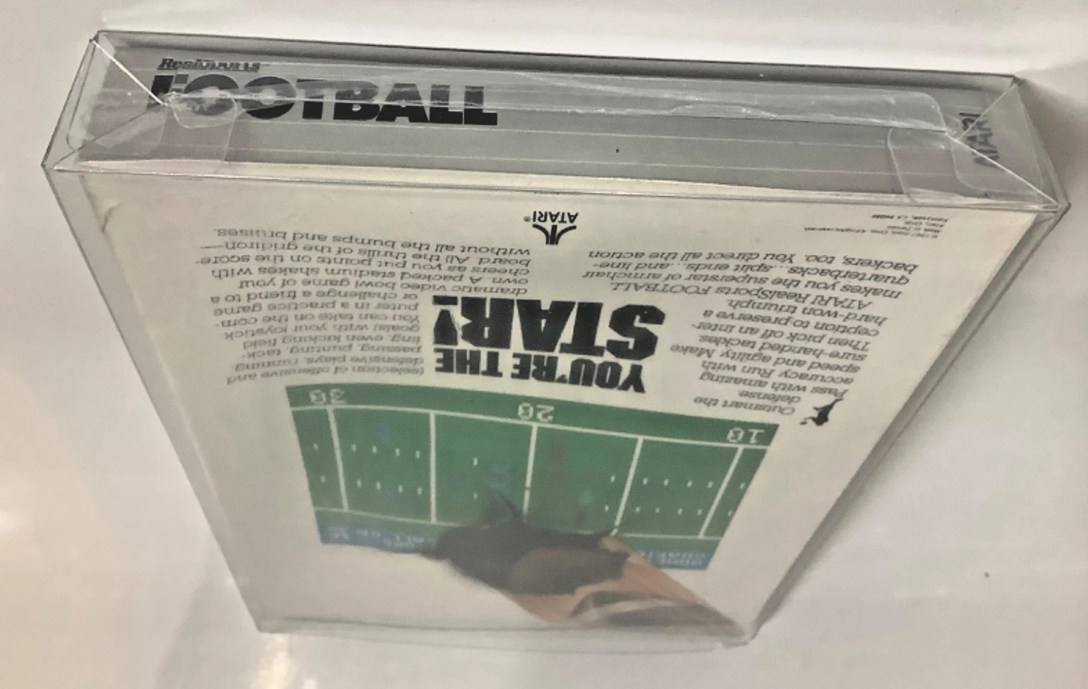 Additional photo for Vintage Atari 8-bit Football Game Cartridge (Sealed) with Atari Centipede Coin