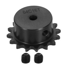 25 Chain Roller Sprocket 5mm Bore 35.5mm OD, 16 Tooth with Set Screws
