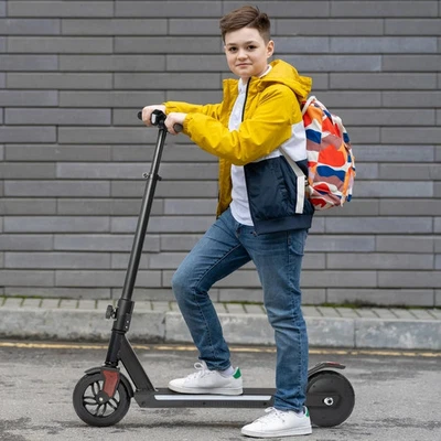 VANKEL E Scooter Für Kinder 6-14 Jahren Faltbar Kinderroller 14km/h LED Elektroroller