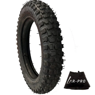 (1 Set) 3.00-12 Dirt Bike Tire and Inner Tube Set - Universal 3.00-12" - Bild 1 von 4